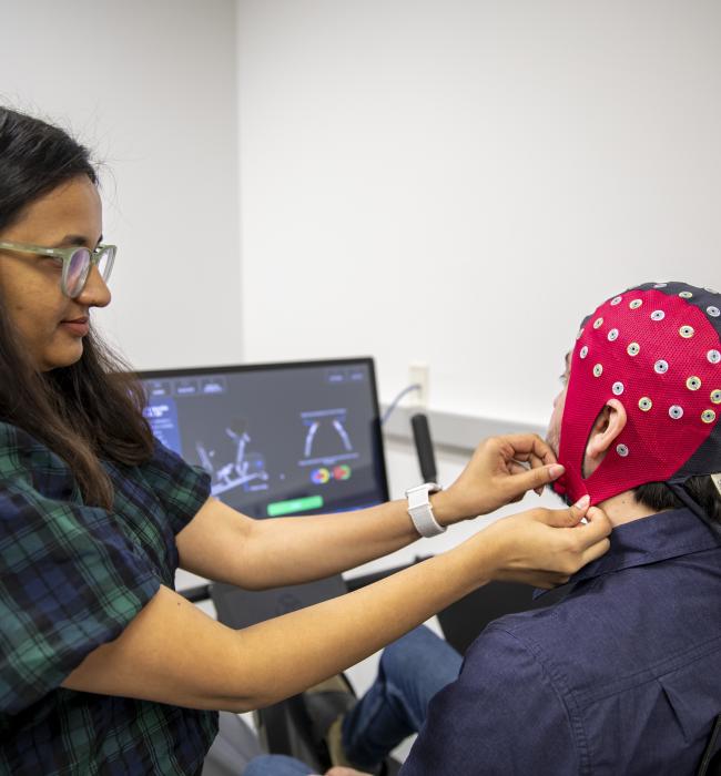 Students evaluating hearing