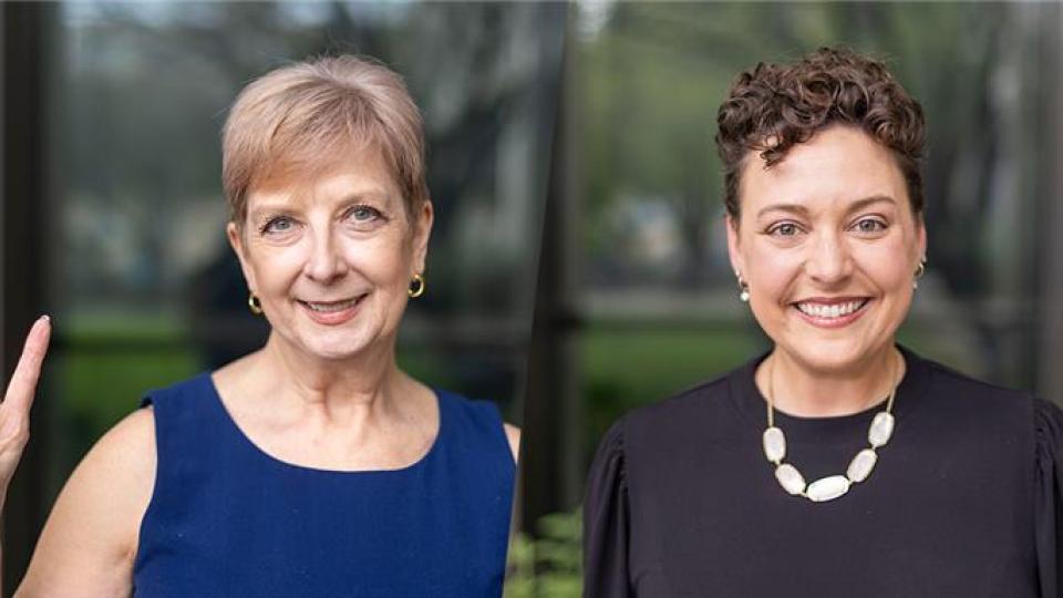 Mary Bock and Natalie Czimskey
