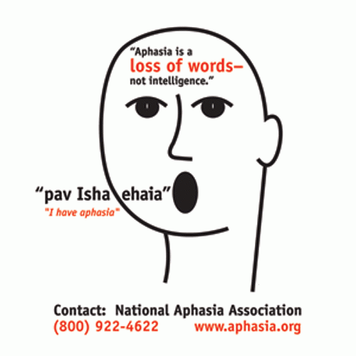 Aphasia sticker