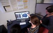 Students working on a computer