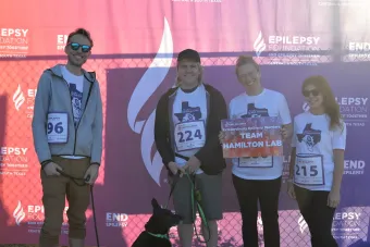 Hamilton Lab members at Walk to End Epilepsy
