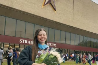 Alyssa Field with her MEd