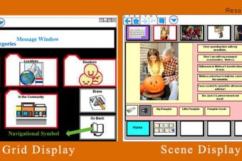Grid Display and Scene Display for AAC device; I love Lucy Scene