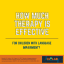 Icon for paper, title: How Much Therapy is Effective for Children with Language Impairment?