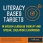 image reading literacy based targets in speech language therapy and special education classrooms with CL3 icon and paper citation