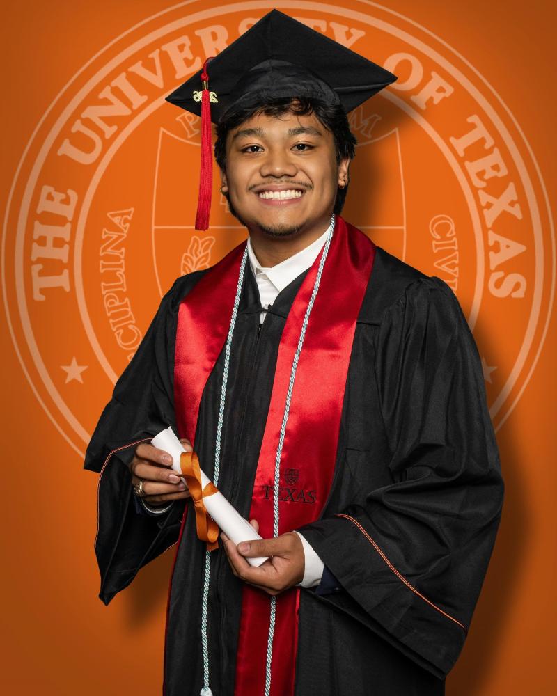 This is a picture of Jon at his graduation ceremony. 